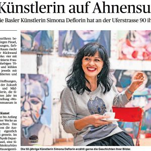Eine Künstlerin auf Ahnensuche, Baseler Zeitung, 2015