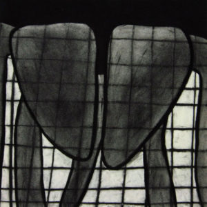o.T., Pastellkreide auf Papier, 32 cm x 32 cm, 1997